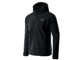 Vyriška softshell striukė su gobtuvu Hi-Tec Neti II, juoda
