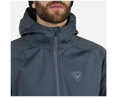 Vyriška softshell striukė su gobtuvu Rossignol Genetys, pilka
