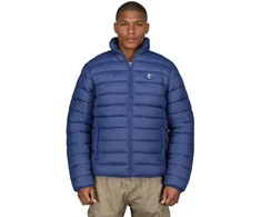 Vyriška striukė su gobtuvu Geographical Norway, džinsinė mėlyna
