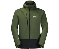 Vyriška striukė su gobtuvu Jack Wolfskin Eagle Peak 2L, žalia