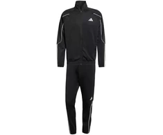 Vyriškas adidas 3-Dryžių sportinis kostiumas Juodas JN1817