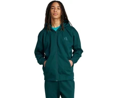 Vyriškas adidas ALL SZN Fleece džemperis su pilnu užtrauktuku Žalias JX5101
