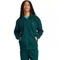 Vyriškas adidas ALL SZN Fleece džemperis su pilnu užtrauktuku Žalias JX5101