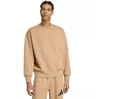 Vyriškas adidas Essentials laisvo kirpimo džemperis su 3 juostelių logotipu, smėlio spalvos JX5668