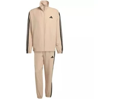 Vyriškas Adidas Sportwear Basic 3-Dryžių Austas Sportinis Kostiumas Smėlio Spalvos JX3149