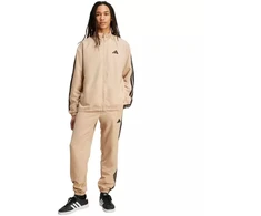 Vyriškas Adidas Sportwear Basic 3-Dryžių Austas Sportinis Kostiumas Smėlio Spalvos JX3149