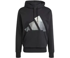 Vyriškas adidas Šventinis 3S Džemperis su gobtuvu Juodas JM1698