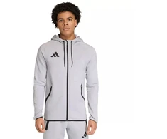 Vyriškas adidas Tiro 26 kelioninis džemperis su gobtuvu, pilkas KF6077