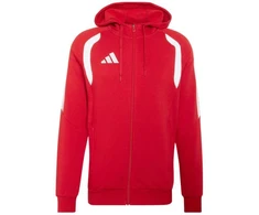 Vyriškas adidas Tiro 26 League sportinis džemperis su pilnu užtrauktuku ir gobtuvu raudonas KF9106
