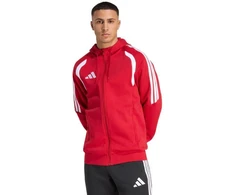 Vyriškas adidas Tiro 26 League sportinis džemperis su pilnu užtrauktuku ir gobtuvu raudonas KF9106
