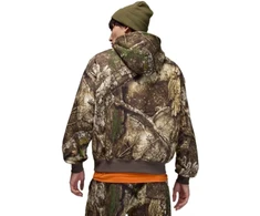 Vyriškas Air Jordan Brooklyn Realtree Fleece Džemperis su Gobtuvu, Vidutinio Alyvuogių Spalvos - HV1860-222