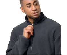 Vyriškas džemperis Jack Wolfskin Osloer Fleece HZ, juodas