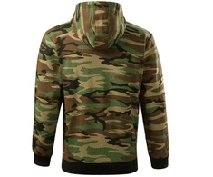 Vyriškas džemperis Malfini Camo Zipper, kamufliažinis ir rudas