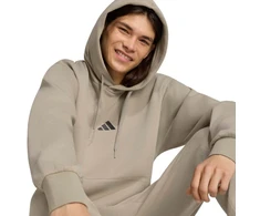 Vyriškas džemperis su gobtuvu adidas Essentials Feelcozy, smėlio spalvos