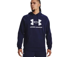 Vyriškas džemperis su gobtuvu Under Armour Rival Fleece Logo, tamsiai mėlynas