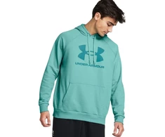 Vyriškas džemperis su gobtuvu Under Armour Rival Fleece Logo, mėtų spalvos