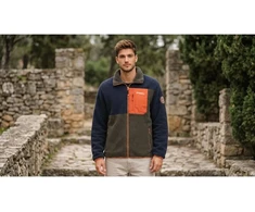 Vyriškas flisinis džemperis Geographical Norway Tarley, tamsiai mėlynas
