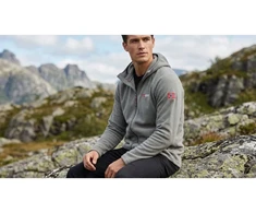 Vyriškas flisinis džemperis Geographical Norway TUGOOD, tamsiai pilkas