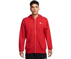 Vyriškas Nike Club BB FZ džemperis su gobtuvu, raudonas, FN3861 657
