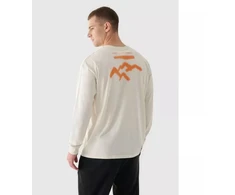 Vyriškas oversize longsleeve su spauda 4F 4FRAW24TLONM507-83S
