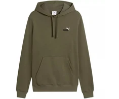 Vyriškas Puma ESS 2 spalvų mažas 1 numerio logotipas džemperis su gobtuvu (hoodie) alyvuogių spalvos 684719 81