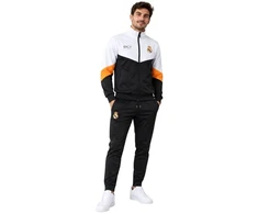 Vyriškas Real Madrid sportinis kostiumas, juodas ir baltas