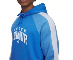 Vyriškas Under Armour Rival Fleece spalvotas džemperis su gobtuvu mėlynas 6003958 402
