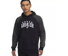 Vyriškas Under Armour Rival Fleece spalvotas džemperis su gobtuvu juodas 6003958 001