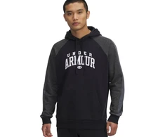 Vyriškas Under Armour Rival Fleece spalvotas džemperis su gobtuvu juodas 6003958 001