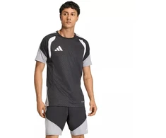 Vyriški adidas Tiro 26 varžybų treniruočių marškinėliai, juodi, pilki ir balti JX4254