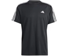 Vyriški adidas Train Essentials 3-Juostelių treniruočių marškinėliai Juodi IB8150
