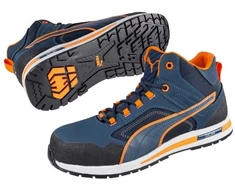 Vyriški batai Puma Crosstwist Mid, mėlyni su oranžinėmis detalėmis