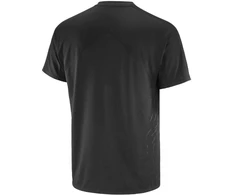 Vyriški bėgimo marškinėliai Salomon Sense Aero SS Tee Gfx M LC2699800, juodi, 2XL