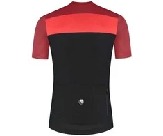 Vyriški dviratininko marškinėliai Rogelli Core Block, juodai raudoni, 4XL