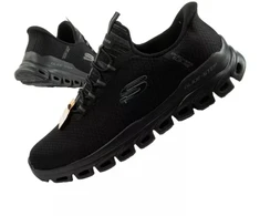 Vyriški kedai Skechers Glide-Step patogūs, lengvi, lengvai įsispiriami, juodi