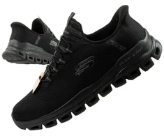 Vyriški kedai Skechers Glide-Step patogūs, lengvi, lengvai įsispiriami, juodi