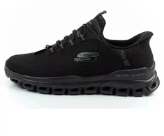 Vyriški kedai Skechers Glide-Step patogūs, lengvi, lengvai įsispiriami, juodi