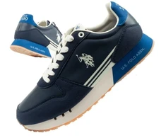 Vyriški laisvalaikio bateliai US Polo Assn, madingi ir patogūs, mėlyni