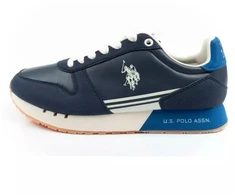 Vyriški laisvalaikio bateliai US Polo Assn, madingi ir patogūs, mėlyni
