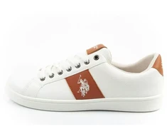 Vyriški laisvalaikio bateliai US Polo Assn. madingi, balti, patogūs