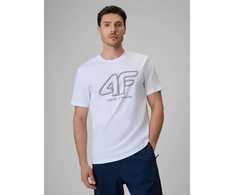 Vyriški laisvalaikio marškinėliai su 4F logotipu 4FRSS26TTSHM3999-10S