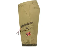 Vyriški medvilniniai šortai Geographical Norway, šviesiai smėlio