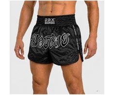 Vyriški Muay Thai šortai DBX Bushido V2 Combatwear, juodi