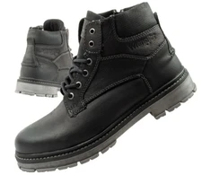 Vyriški odiniai auliniai batai Wrangler Allan Mid, juodi