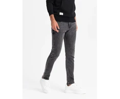 Vyriški pilki slim fit džinsai su elastanu