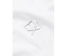 Vyriški SLIM FIT marškinėliai su apvalia iškirpte ir logotipu - balti