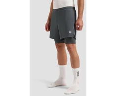 Vyriški šortai Rogelli 2in1 ESSENTIAL pilki M