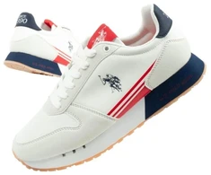 Vyriški stilingi ir patogūs US Polo Assn sportiniai bateliai, balti