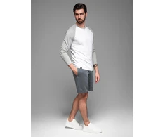 Vyriški tamsiai pilki laisvalaikio šortai Relaxed Fit