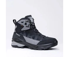 Vyriški trekingo sportiniai batai Adapta Gore-tex odiniai pilki juodi Aku